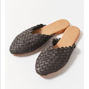Urban Outfitters woven leather mule